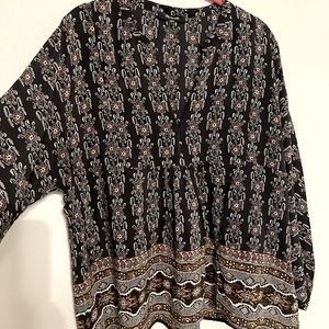 New Madewell Womens Boho Shirt Blouse Top Size L NWOTS